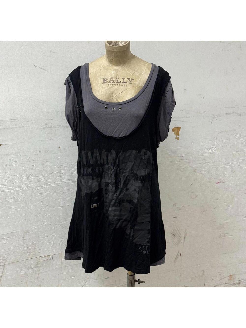 Vintage La Mode Est À Vous Grey Black Avant-Garde Tunic